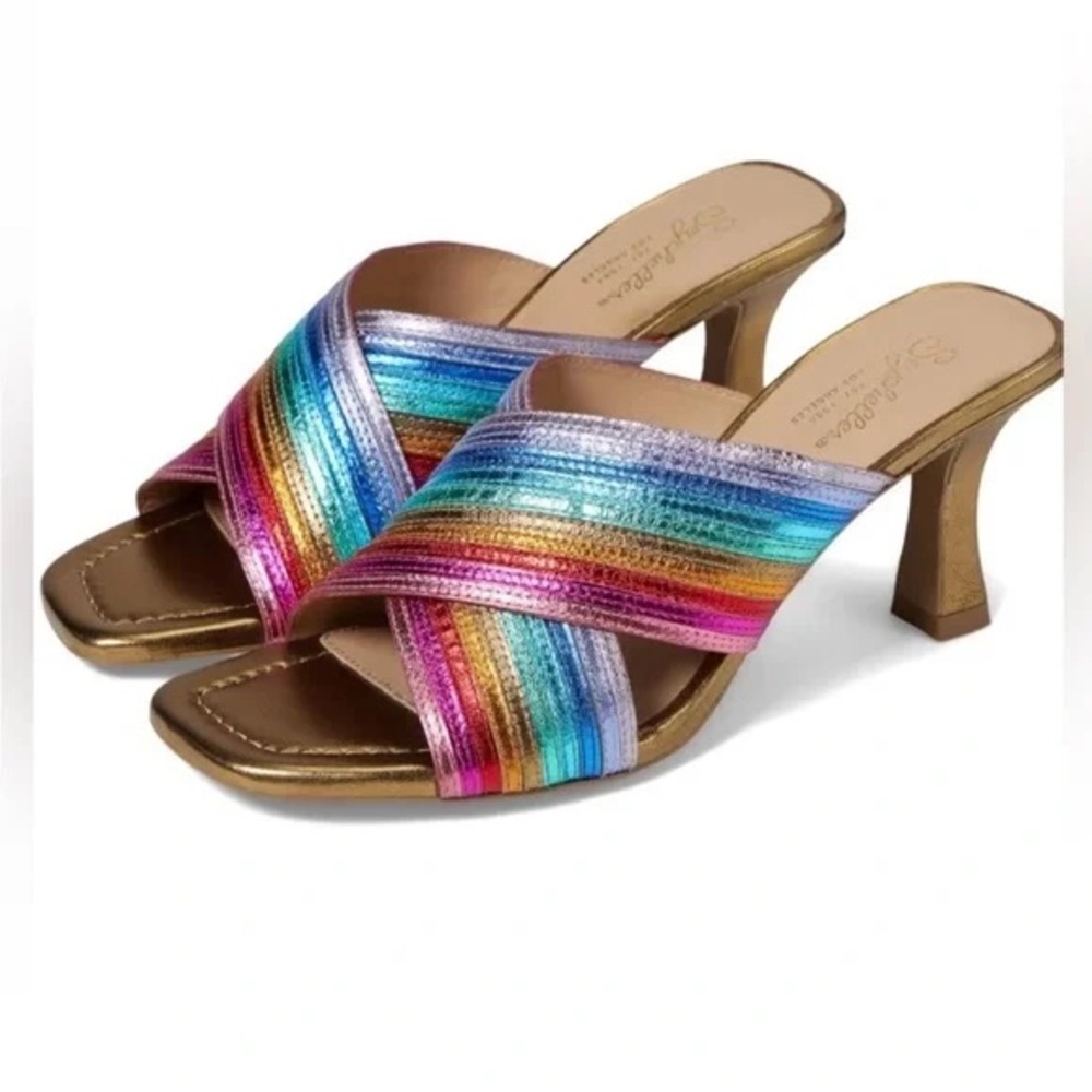 Seychelles FLEET HEEL rainbow metallic multi SIZE 8 new w/box